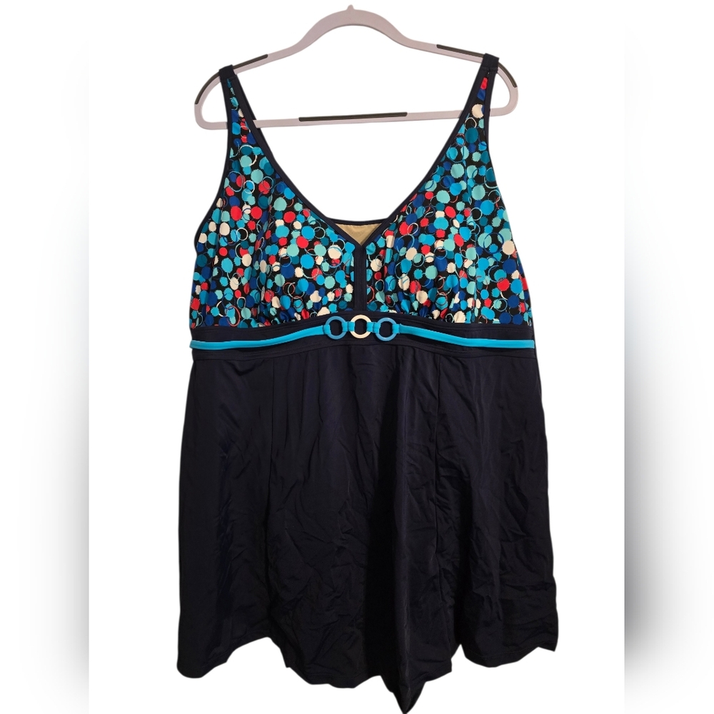 Swimsuits For All Navy Blue One Piece Swimsuit New With Tag Beach Vacation
